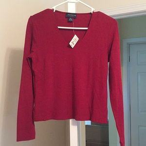 New Ann Taylor. Dark red.